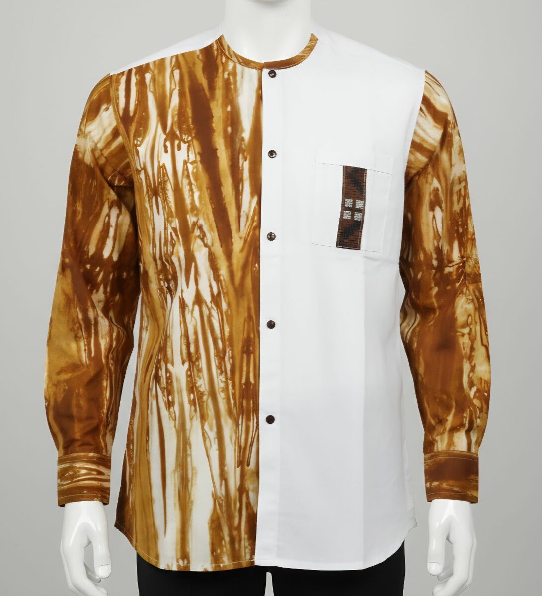 Chemise élégante bicolore