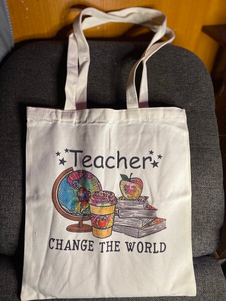 Sac fourre-tout en toile imprimée