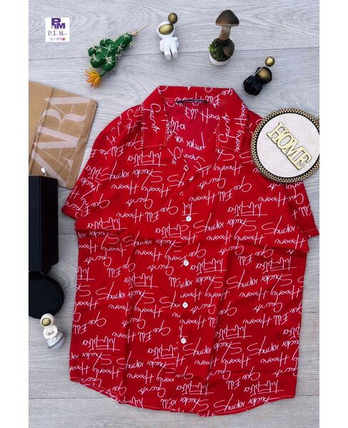 Chemises à motifs décontractées