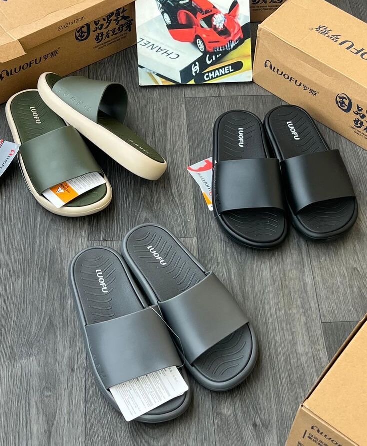 Sandales plates homme