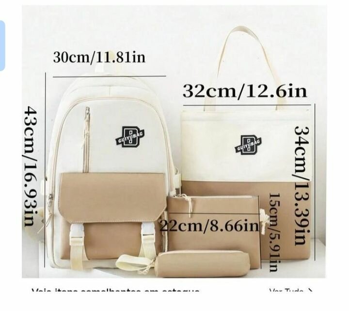 Ensemble sac à dos multifonction