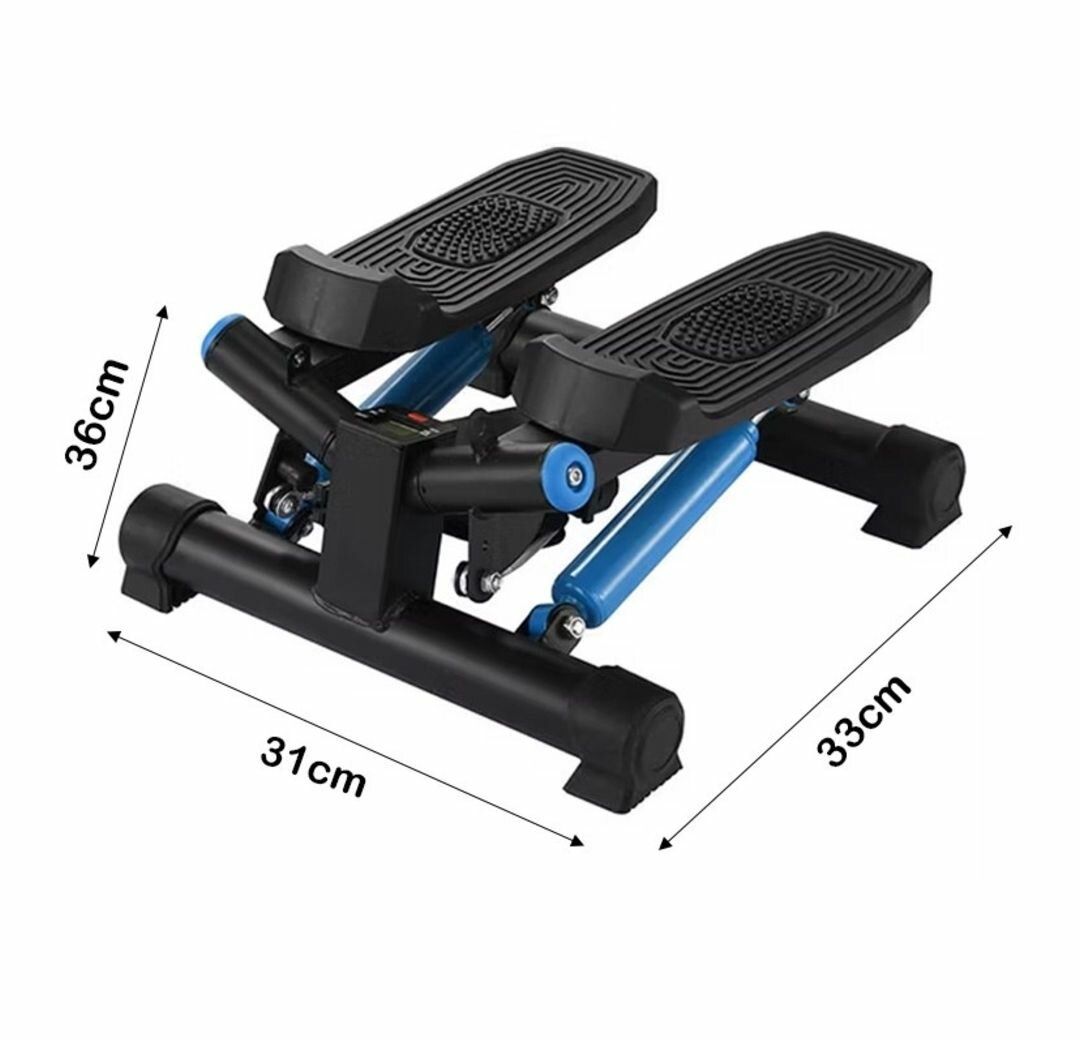 Stepper Fitness Trainer with Resistance Band & LED Screen,