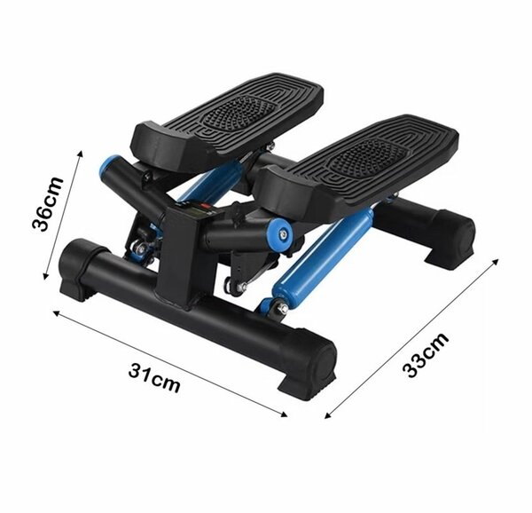 Stepper Fitness Trainer with Resistance Band & LED Screen,