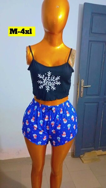 Pyjama femme Noël imprimé