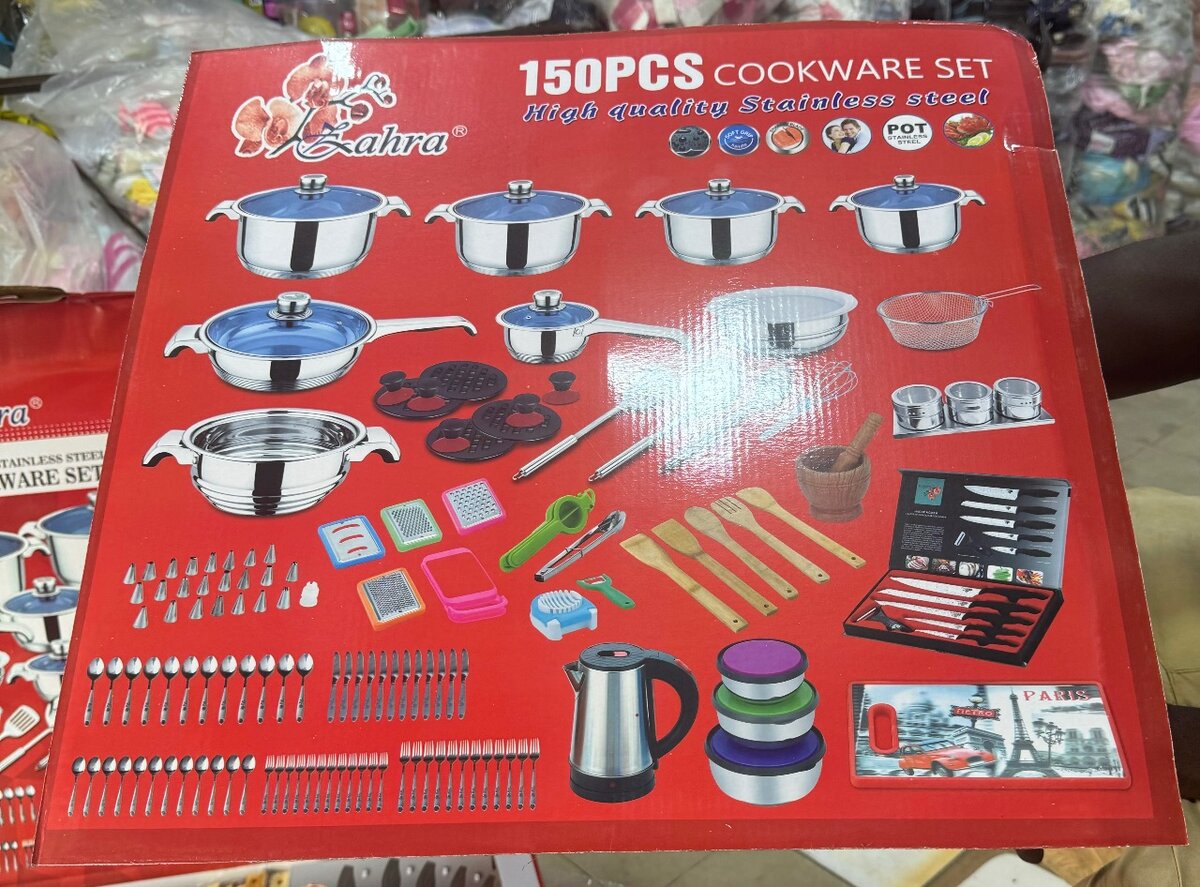 Ensemble Batterie de Cuisine 150 PCS