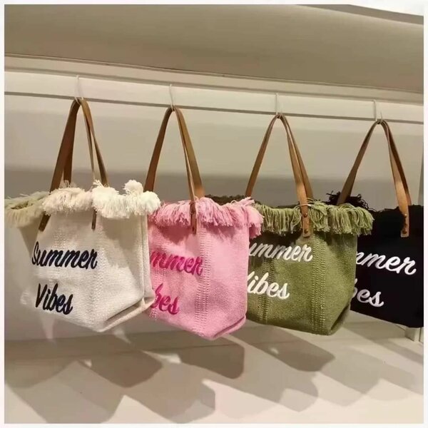 Sac d'été frangé