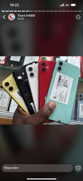 Smartphone Variété de Couleurs