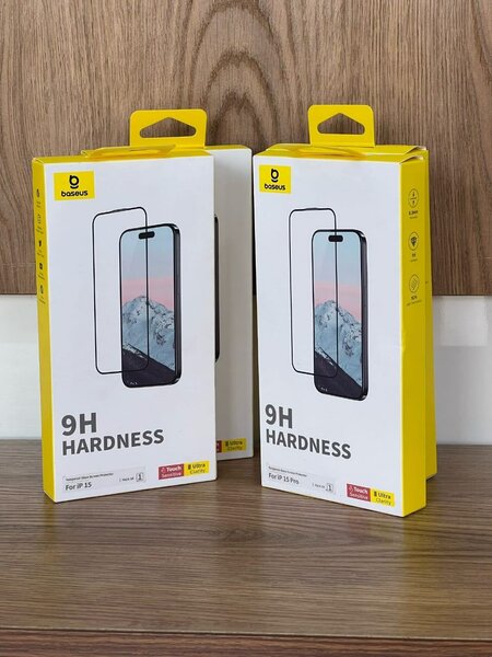 Baseus hd tempered glass Protector for iphone 15 and 15 pro