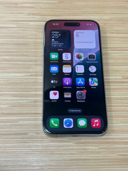 iphone 15 pro 256Go message éc