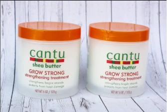 Cantu Grow Strong Strengthening Treatment prevents hair breakage by penetrating and moisturising your hair from the roots to the tips.