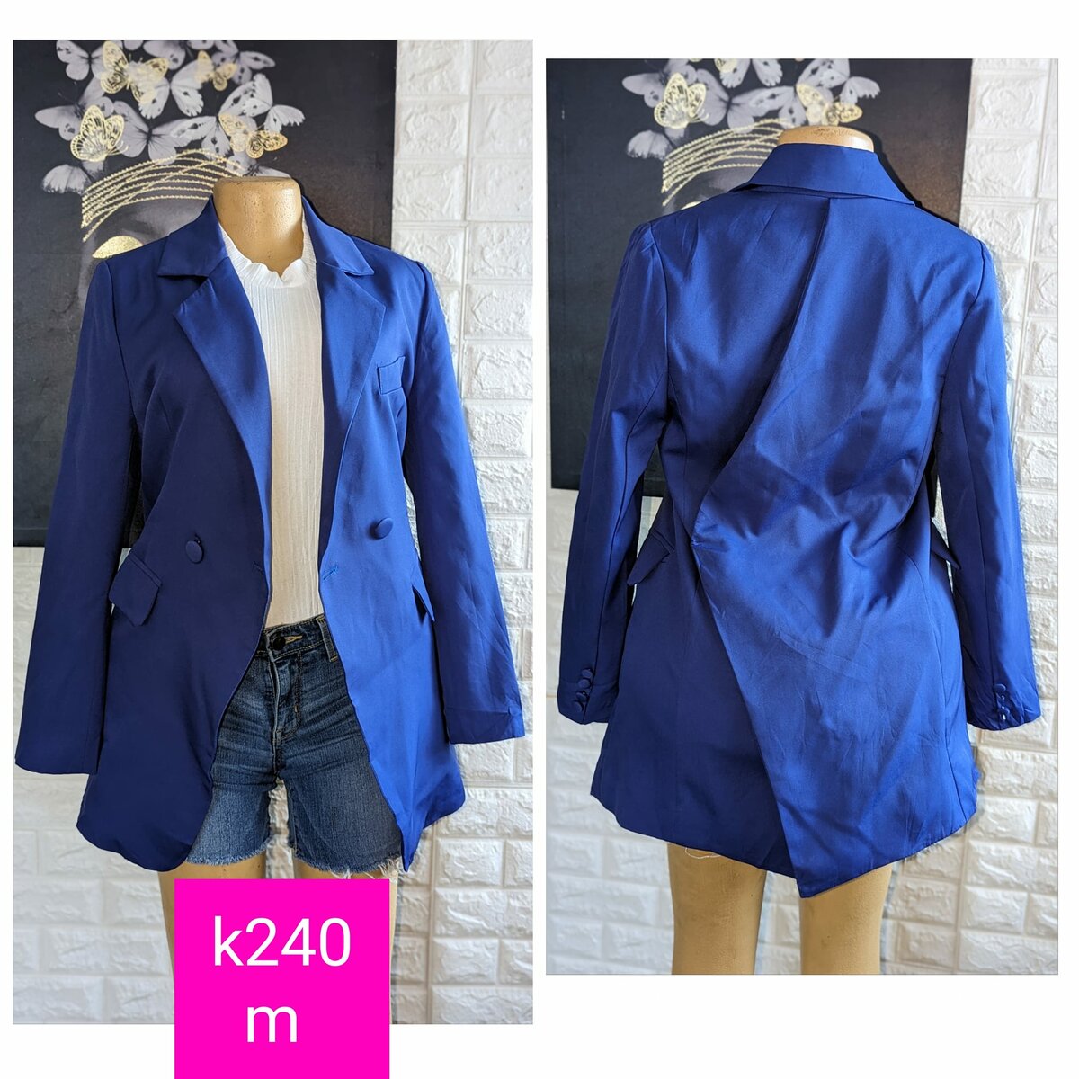 Beautiful and stylish women's jacket blue
