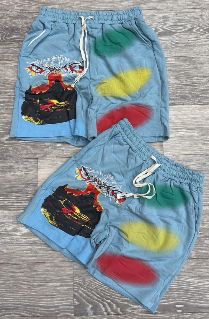 Shorts graphiques colorés