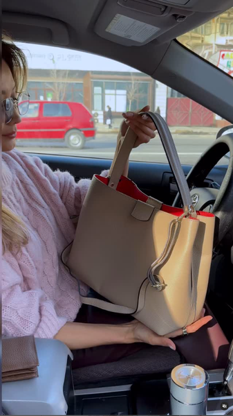 сумка бежевая 