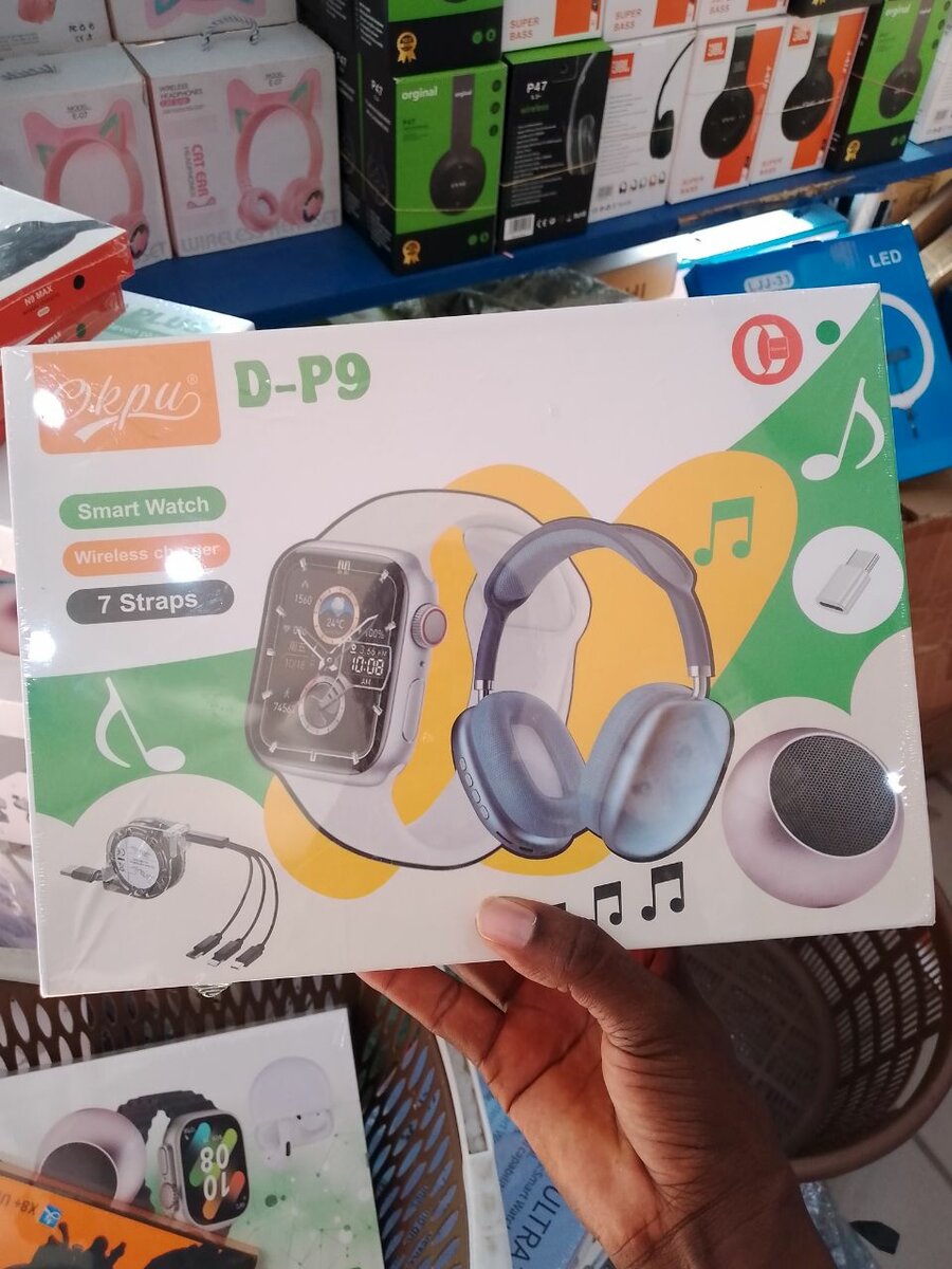 Smart watch with music box and headset