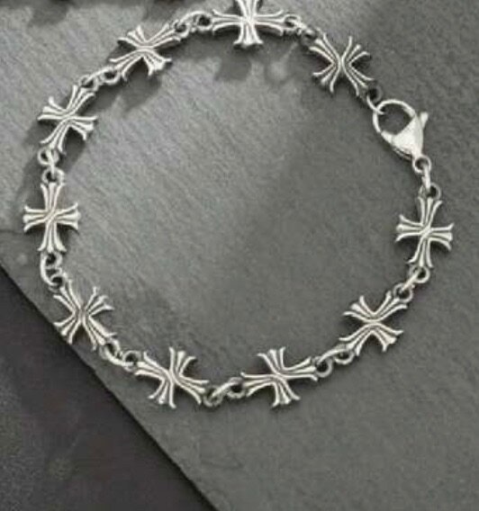 Bracelet croix en argent