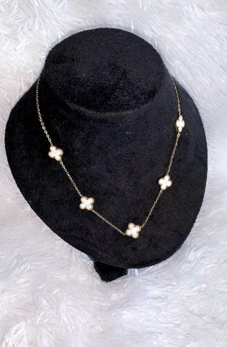 Bracelet et chaîne trèfle