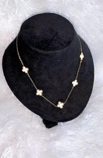 Bracelet et chaîne trèfle