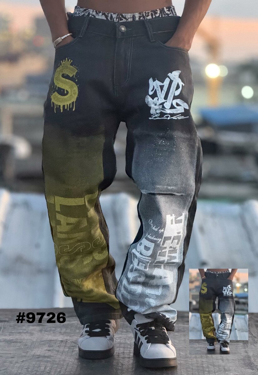 Jeans street art graffiti homme