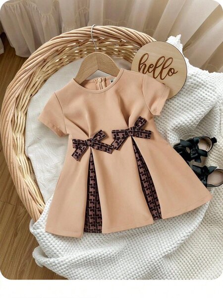 Robe fille élégante noeuds