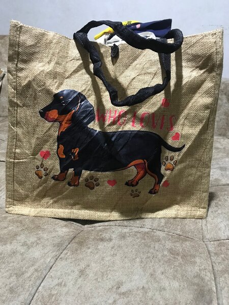 Sac cabas avec teckel
