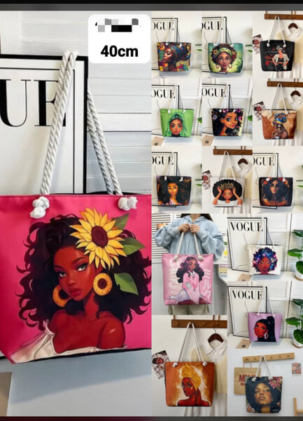 Sac cabas imprimé coloré