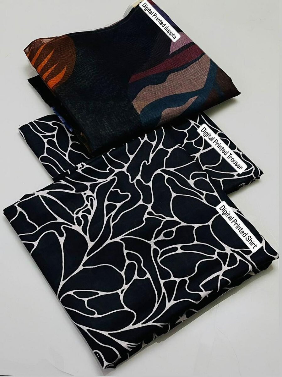 Printed lawn suit