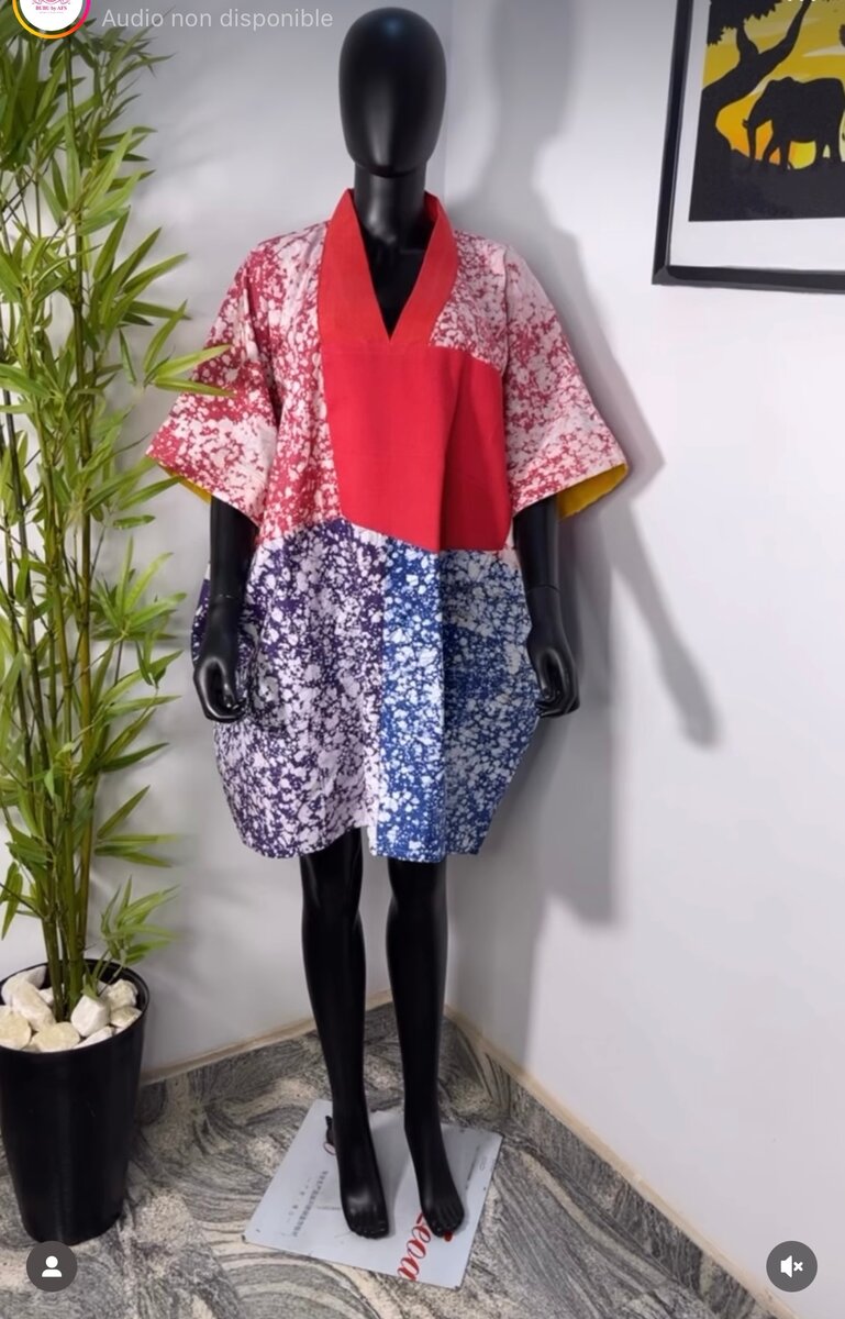 Robe Boubou Colorée Éthnique