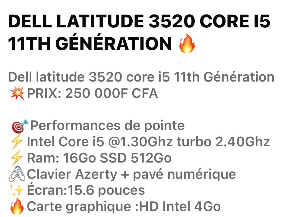 Dell Latitude 3520 Core i5