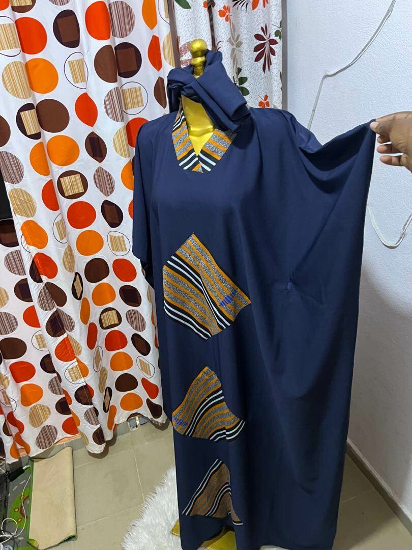 Robe Caftan en Tissu Africain