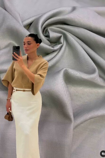 Красивая дышащая льняная ткань для пошива одежды