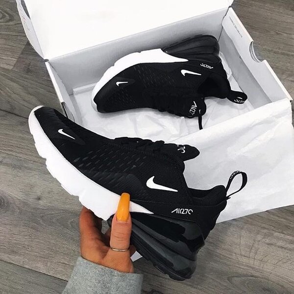 Authentic Airmax 270 black and white, black, pink.