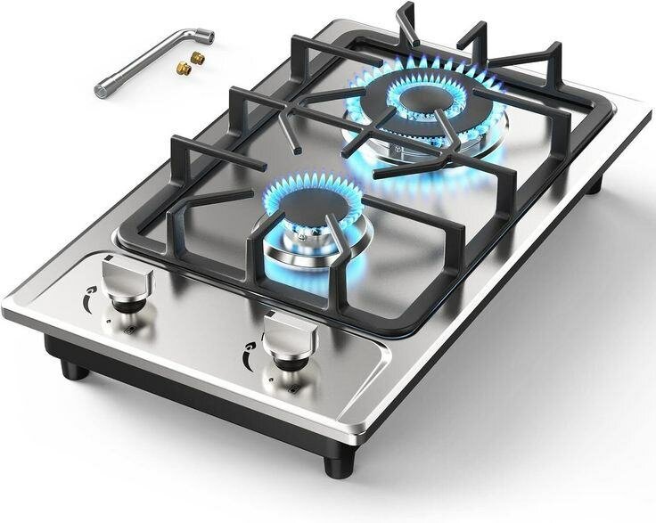 Double burner stove