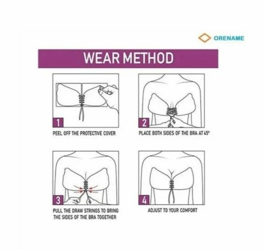 Soutien-gorge sans bretelles adhésif