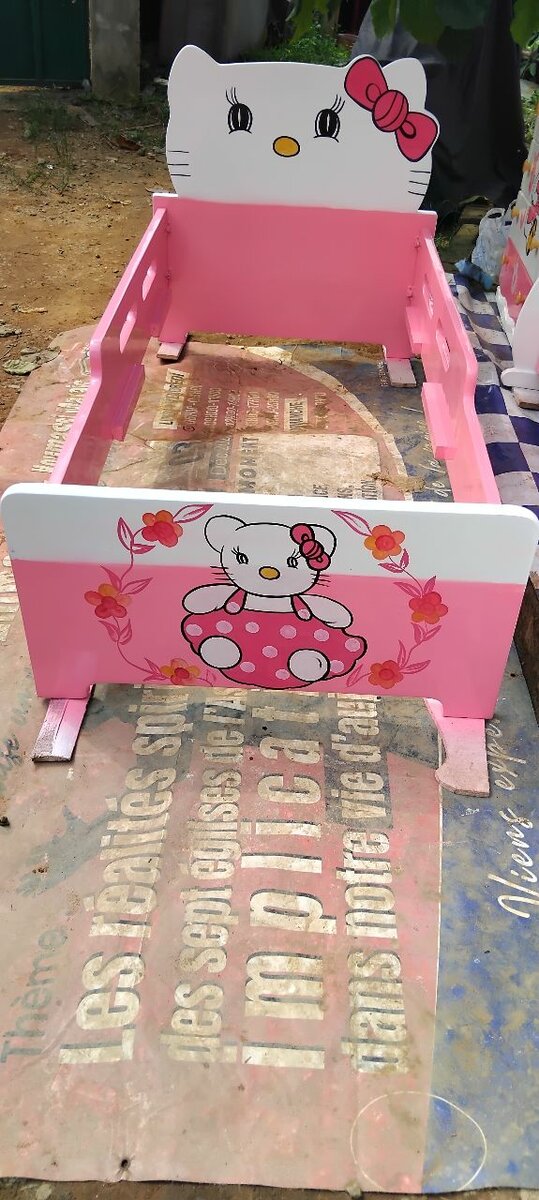 Lit Enfant Thème Hello Kitty