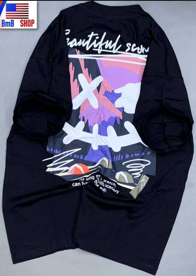 T-shirt graphique noir