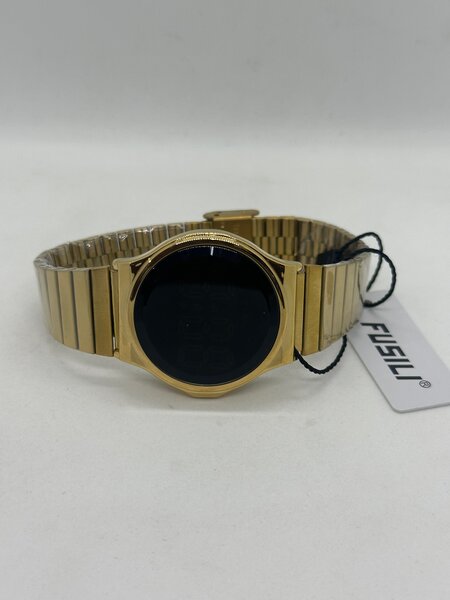 Montre intelligente dorée luxe