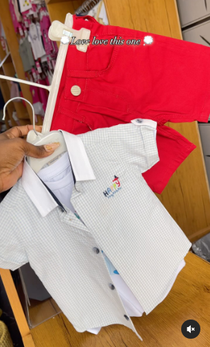 Children's clothing set for boys with shorts