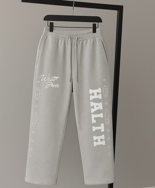 Pantalon de jogging gris unisexe