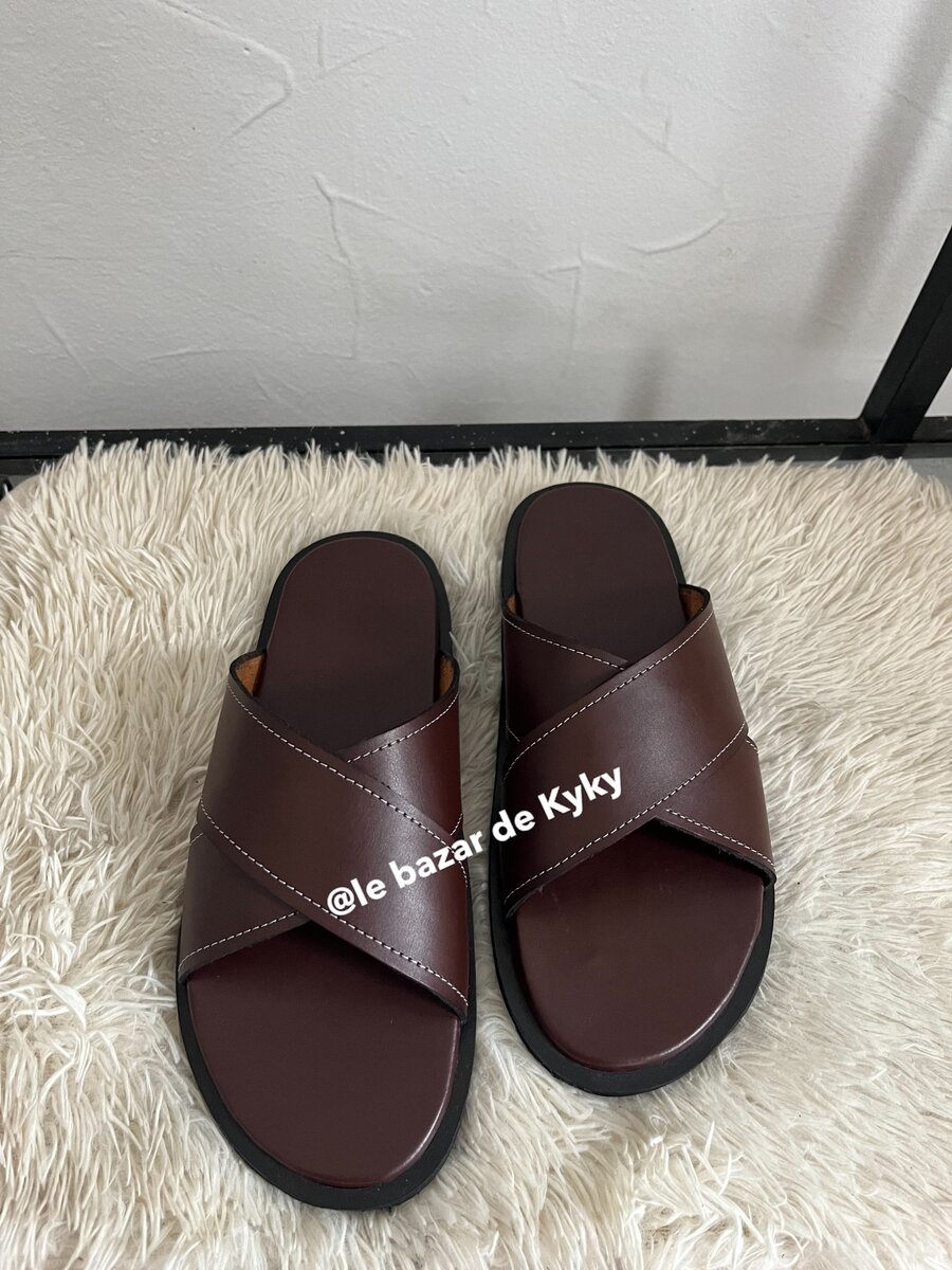 Sandales en cuir