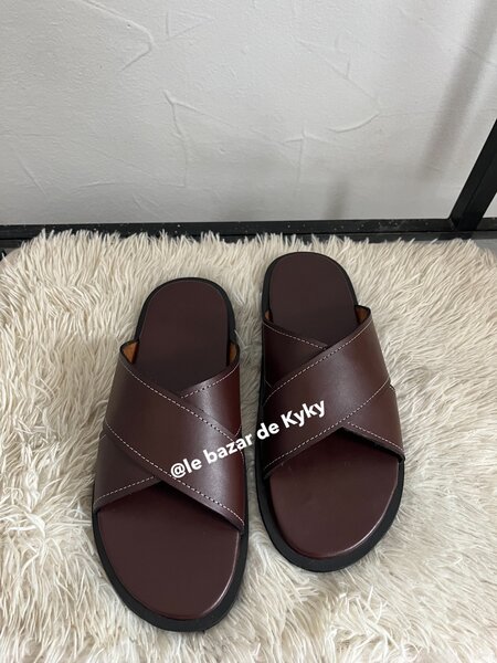 Sandales en cuir