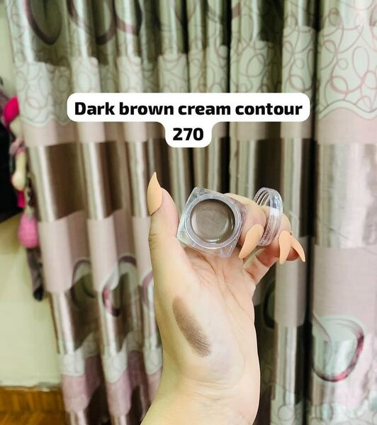 Dark brown cream contour 