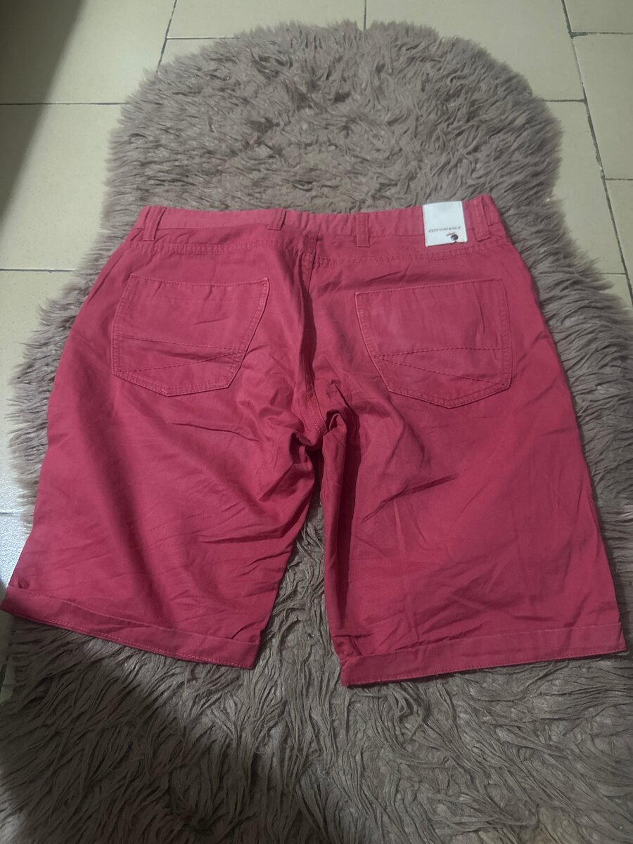 Shorts rouges en coton