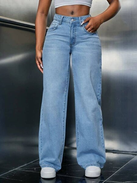 Jean femme taille haute