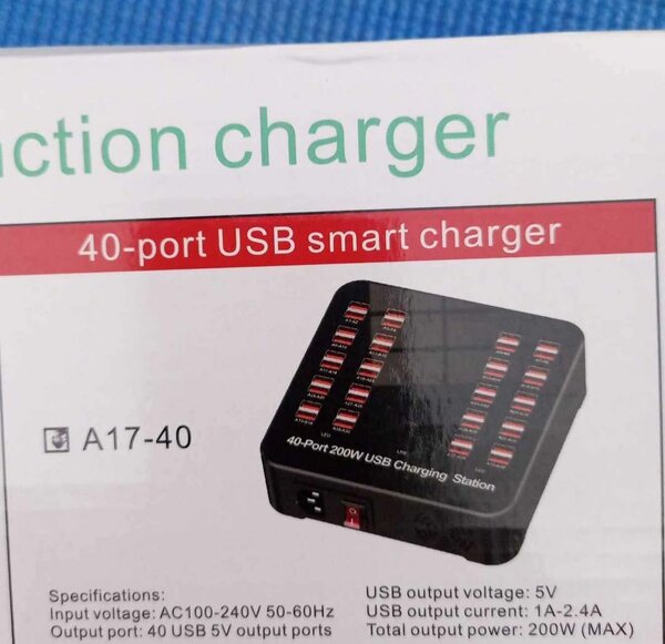 40 port charger