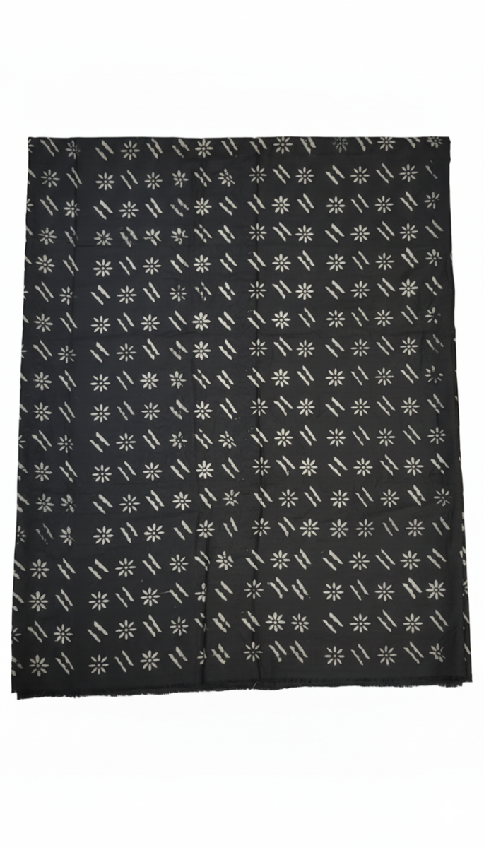 Écharpe imprimée noire et blanche