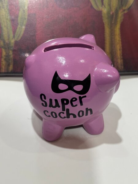 Tirelire Cochon Super Héros