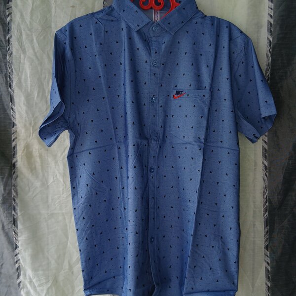 Chemisette à motifs bleue