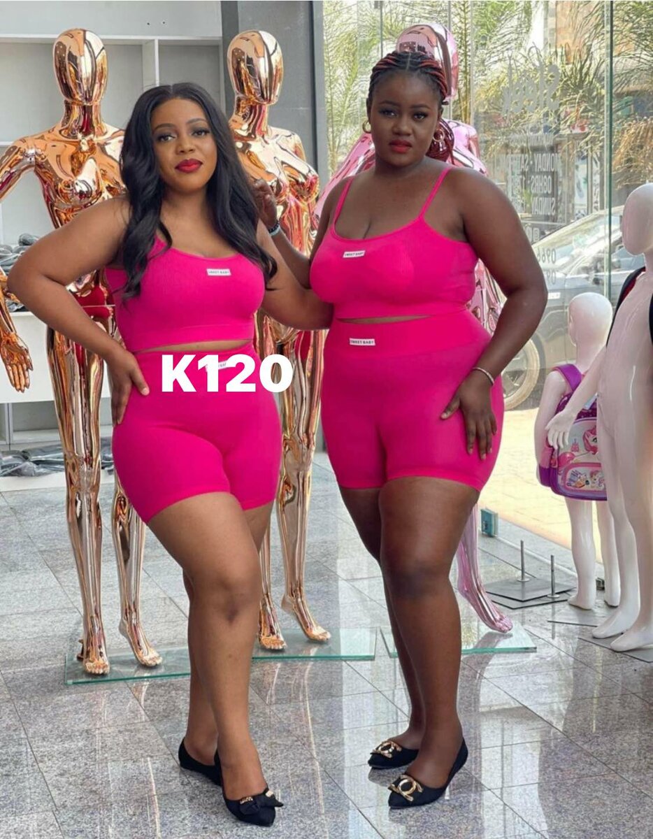 Women's Pink Set, Top and Shorts