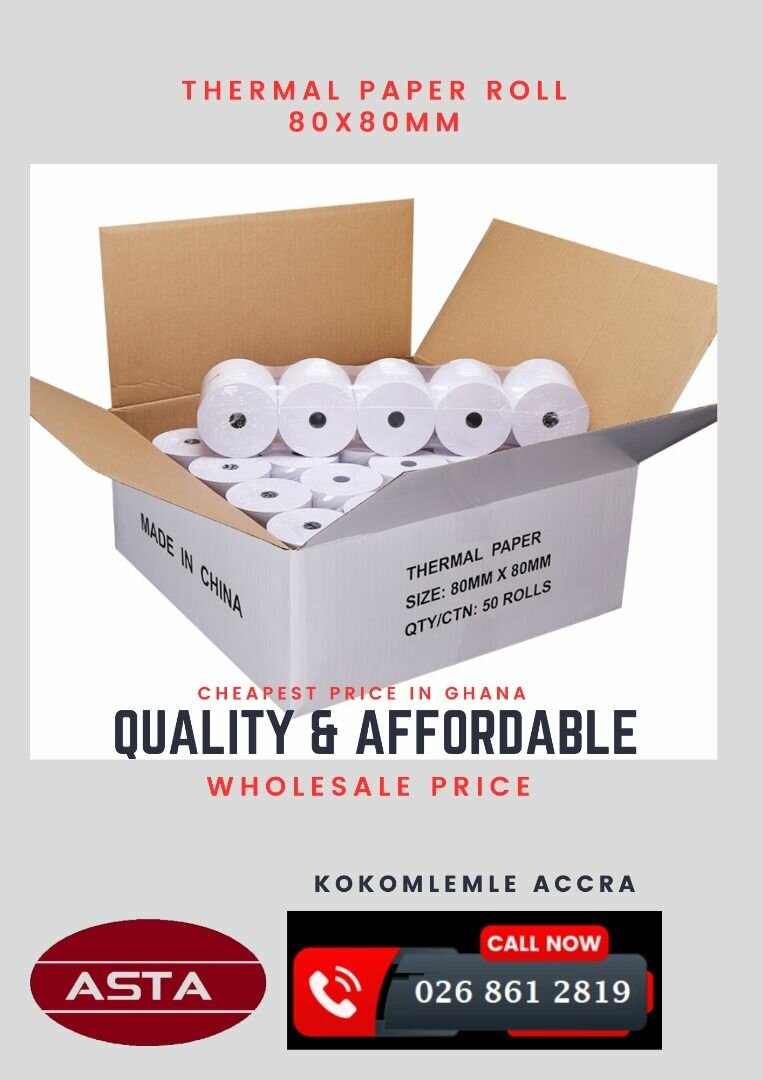 Thermal Paper Roll 80M for Receipt Printer