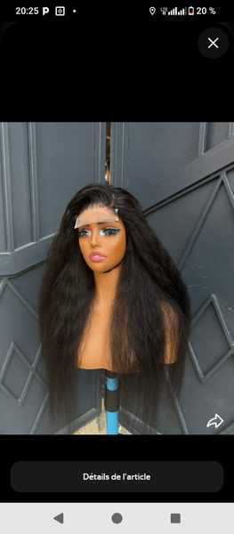 Perruque cheveux humains